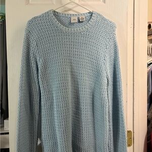 Armani Exchange Sky Blue Crewneck Sweater